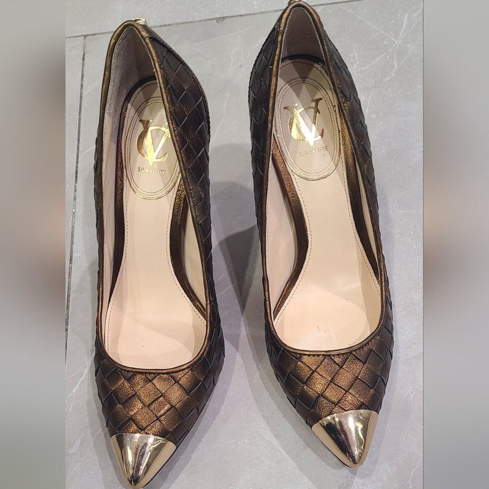 Signature Brown Woven Women's Heels